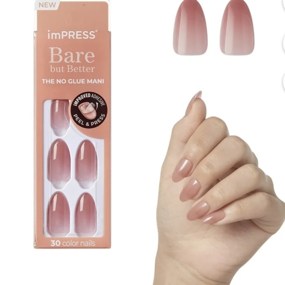 imPRESS Bare but Better Press-On Nails - Soft Pink bundle before you check out !